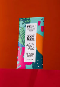 Fine Dark Chocolate with Sencha Tea - Feliu