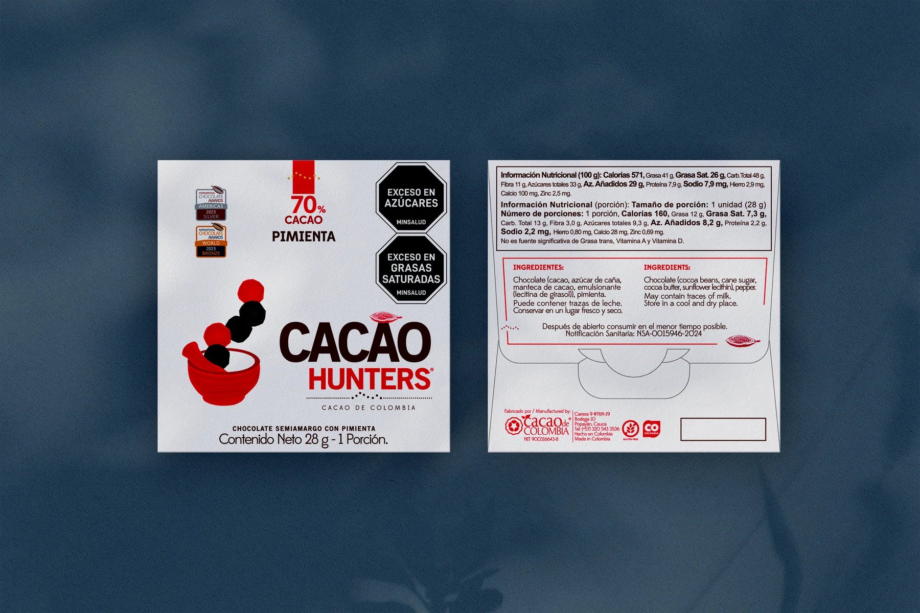 worlds finest chocolates | Cacao Hunters - Pimienta 70%