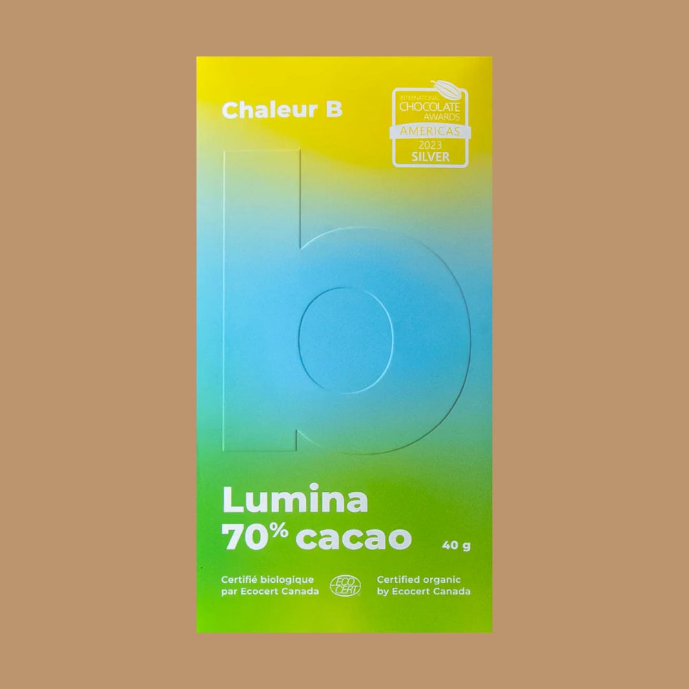 Americas Best Dark Chocolate 2023 - Chaleur B Chocolat - Lumina 70%