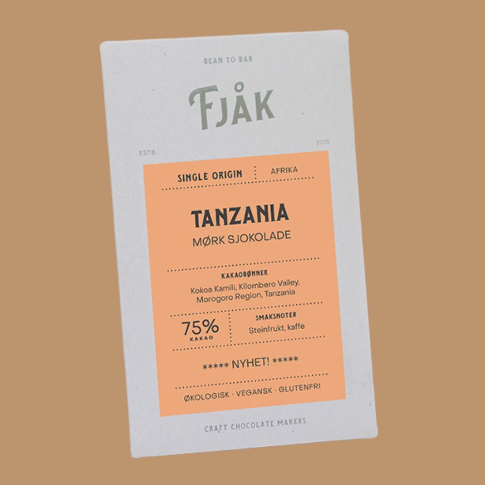 The Best European Dark Chocolate 2024 - Fjak - Tanzania, Kokoa Kamilli 75%