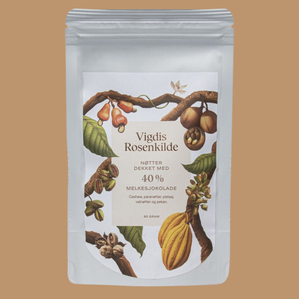 Vigdis Rosenkilde Chocolate - Nuts in 40% Milk