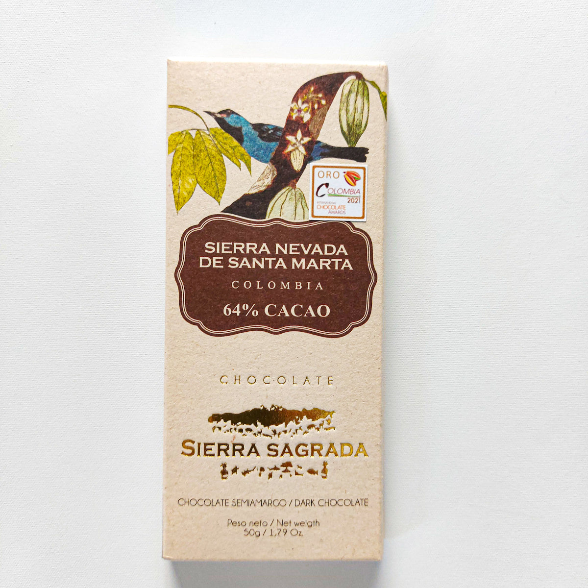 Dark Chocolate - Sierra Nevada 64% | Bean to Bar Chocolate Singapore