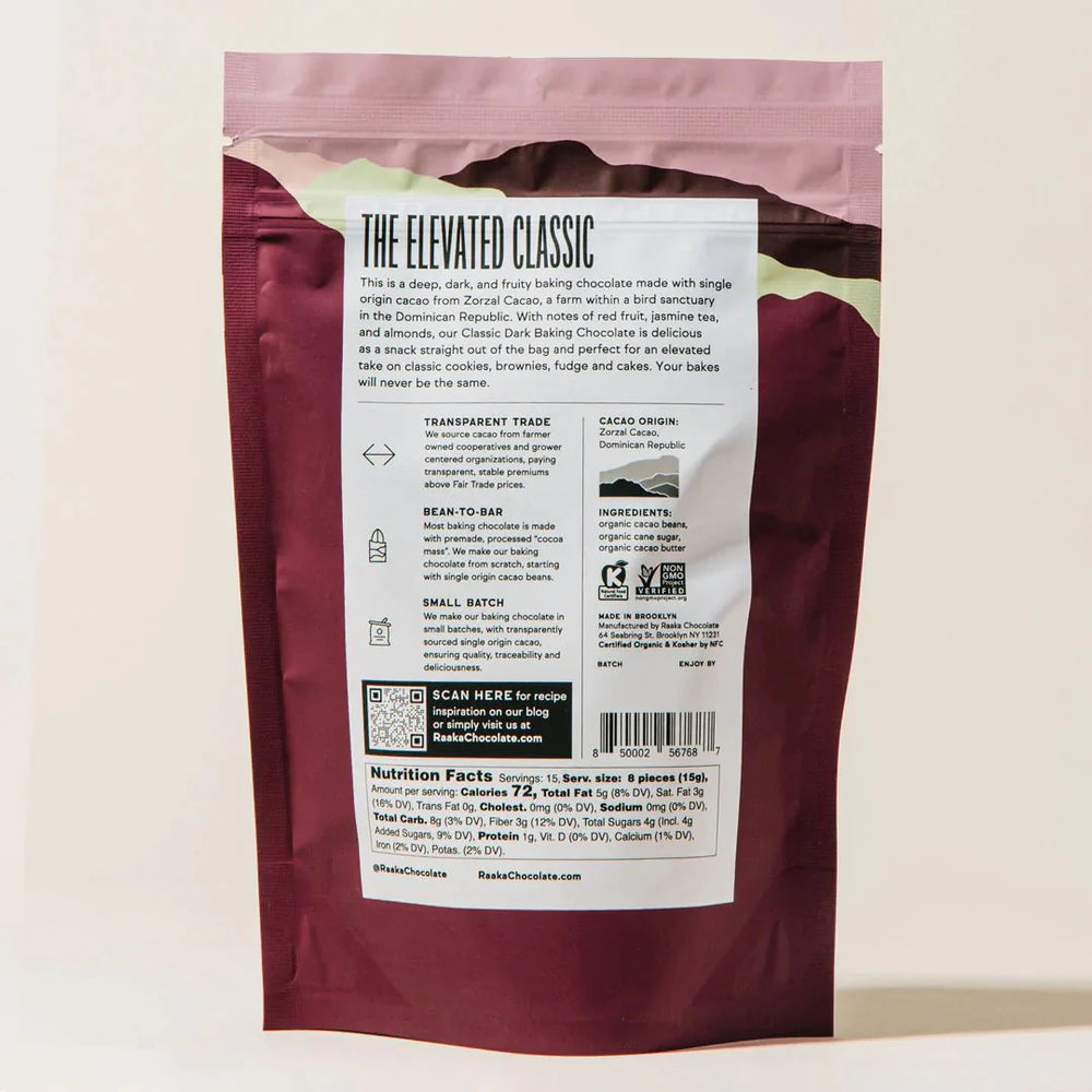 Raaka - Baking Chocolate - Classic Dark 71% - Hello Chocolate®